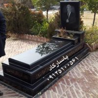 سنگ مزار گرانیتی مشکی کد۳۰۰