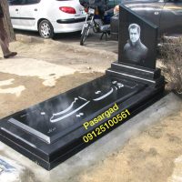 سنگ مزار گرانیت مشکی کد 302